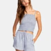 RVCA HOUNDSTOOTH NEW YUME SHORT(EX) -Azure Muse Store avjns00165 rvca2Cw bzm0 frt1 11607.1694015987