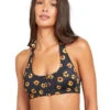 RVCA SUNFLOWER HALTER TOP (XT173RSH-BLK) 1 RVCA SUNFLOWER HALTER TOP (XT173RSH-BLK) -Azure Muse Store xt173rsh rvcaw blk frt1 95275.1618417490